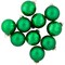 Northlight 10ct Green 2-Finish Glass Christmas Ball Ornaments 1.75" (45mm)
